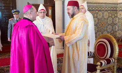 Arcivescovo Vito Rallo | L'arcivescovo Vito Rallo presenta nel 2015 le credenziali al re del Marocco | Blog Mazara Forever