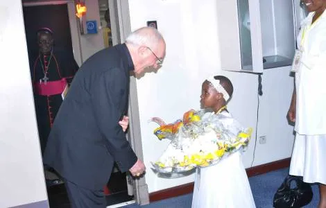 Un momento della visita del cardinale Filoni in Uganda  |  | Agenzia Fides