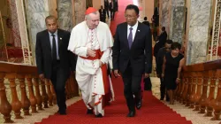 Il Cardinale Parolin ricevuto da Hery Rajaonarimampianina, il presidente del Madagascar / presidence.gov.mc