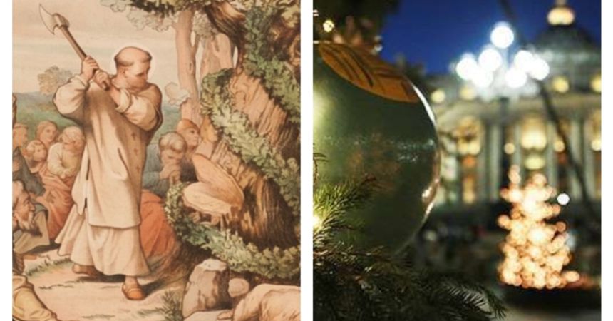 San Bonifacio e l'albero di Natale | San Bonifacio e l'albero di Natale | Public Domain / Daniel Ibanez - Acistampa