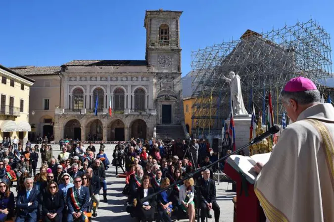 La ricostruzione della Basilica |  | Diocesi Spoleto-Norcia