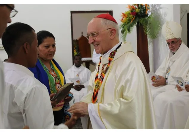 Cardinal Fernando Filoni | Il Cardinal Filoni durante un momento della visita in Colombia | Radio Vaticana