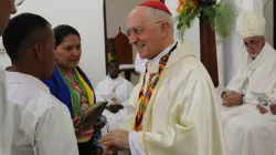 Il Cardinal Filoni durante un momento della visita in Colombia / Radio Vaticana