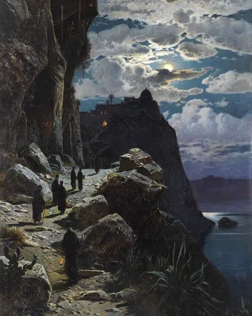Monte Athos | La salita dei monaci sul Monte Athos | pinterest