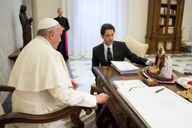 Salvatore Martinez in udienza da Papa Francesco |  | RnS