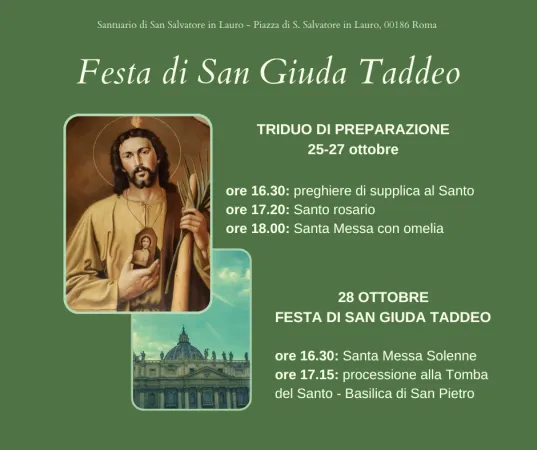 Pellegrini alla Tomba di Pietro nella festa di San Giuda Taddeo con le