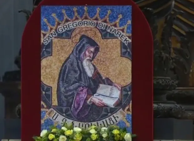 L'immagine di Gregorio di Narek nella Basilica Vaticana | L'immagine di Gregorio di Narek nella Basilica Vaticana | CTV