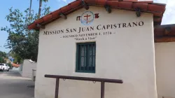 L'ingresso della missione di San Juan Capistrano, a Orange County, in California  / Andrea Gagliarducci / ACI Stampa
