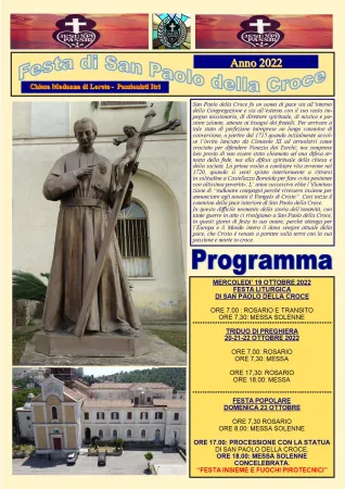 Programma  |  | Chiesa Madonna di Loreto - Passionisti Itri