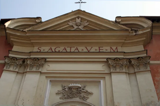 Sant'Agata dei Goti | La facciata della chiesa di Sant'Agata dei Goti, a Roma, affidata ai Padri Stimmatini | pd