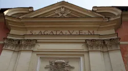 La facciata della chiesa di Sant'Agata dei Goti, a Roma, affidata ai Padri Stimmatini / pd