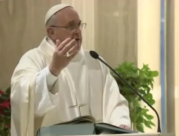 Papa Francesco a Santa Marta | Papa Francesco durante una Messa a Santa Marta | CTV