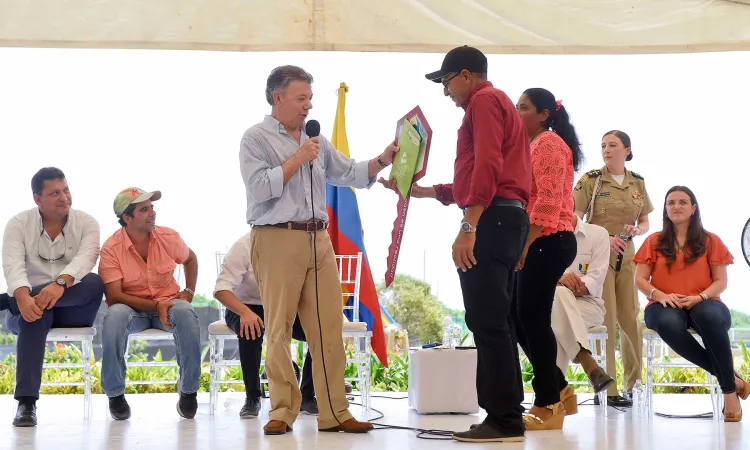Il presidente colombiano Santos |  | Presidenza della Repubblica di Colombia