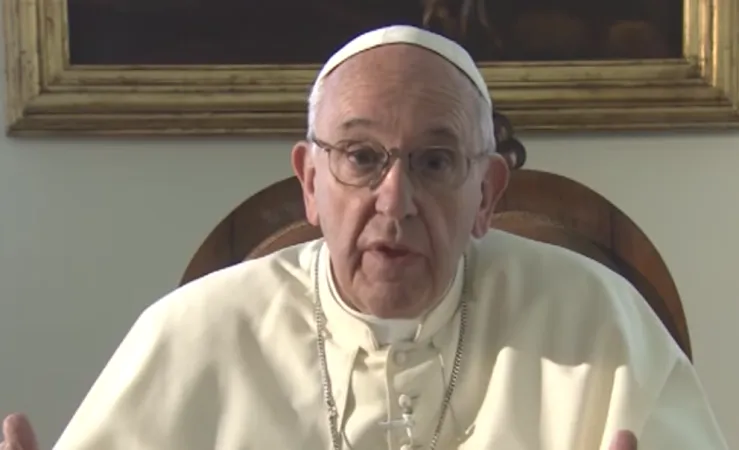 Papa Francesco videomessaggio | Papa Francesco durante in videomessaggio | CTV