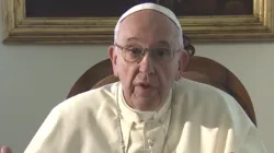 Papa Francesco durante in videomessaggio / CTV