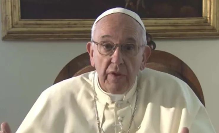 Papa Francesco, videomessaggio | Papa Francesco durante un videomessaggio | Vatican Media / Youtube