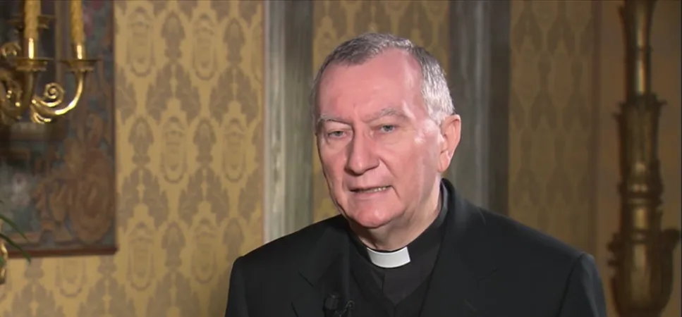 Il Cardinale Parolin durante l'intervista con il CTV | CTV