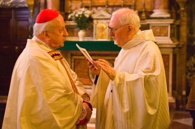 Padre Kolvenbach con il Cardinale Rodè |  | gc36.org