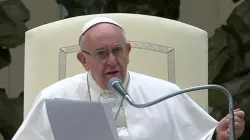 Papa Francesco durante l'udienza generale del 28 dicembre 2016 / CTV