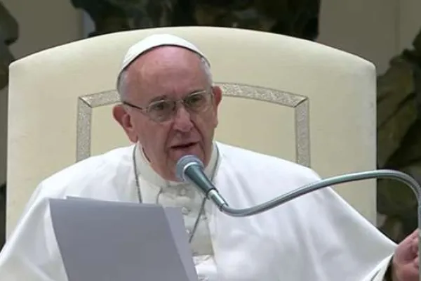 Papa Francesco durante una udienza  / CTV