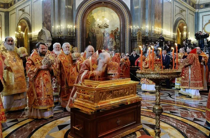 Le reliquie di San Nicola a Mosca | L'arrivo delle reliquie di San Nicola a Mosca, 21 maggio 2017 | Diocesi di Bari - Bitonto