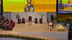 Papa Francesco parla a seminaristi e sacerdoti nel Centro Eventi La Macarena di Medellin, 9 settembre 2017 / CTV