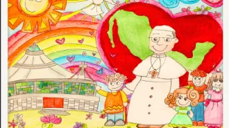 Il Cardinale Parolin inaugura "Caro Papa Francesco, ti regalo un disegno"