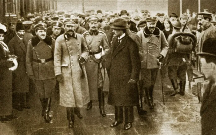 Józef Piłsudski, leader della Seconda Repubblica  Warsaw 1918.   |  | Piotr Mecik / Forum/
culture.pl/