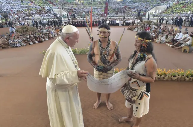 Il Papa con i popoli dell' Amazzonia |  | ACI Group/ Vatican Media