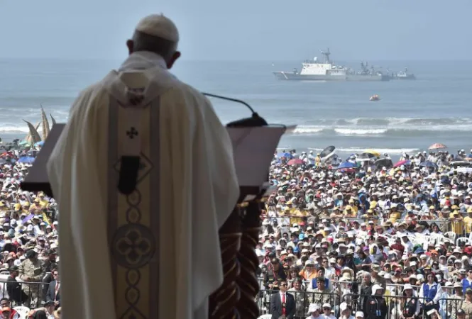 Il Papa celebra la messa a Trujillo |  | Aci Group/ Vatican Media 