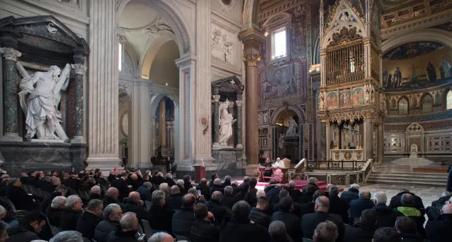 Il Papa e i parroci di Roma a San Giovanni in Laterano  |  | Vatican Media/ Aci Group