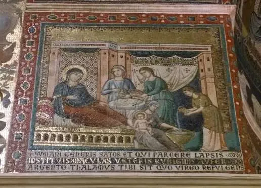 Uno dei mosaici di Santa Maria in Trastevere  |  | OB 