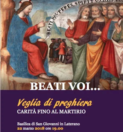 La locandina per la veglia di Giovedi 22 marzo  |  | Caritasroma.it