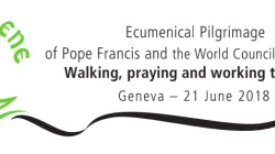 Il logo del pellegrinaggio ecumenico di Papa Francesco a Ginevra / Sala Stampa Vaticana