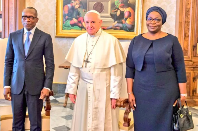 Il Papa e il Presidente del Benin |  | Presidence Benin Twitter