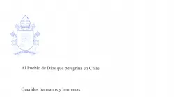 L'intestazione della lettera che Papa Francesco ha inviato al Popolo di Dio del Cile / CEC