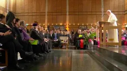 Papa Francesco parla al Consiglio Ecumenico delle Chiese, Ginevra, 21 giugno 2018 / Vatican Media / You Tube
