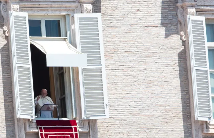 Papa Francesco guida la preghiera dell' Angelus |  | Daniel Ibanez/ CNA