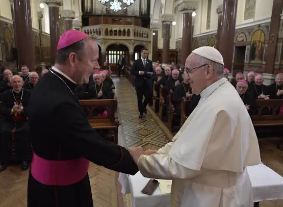 Il Papa con i vescovi irlandesi |  | Vatican Media 