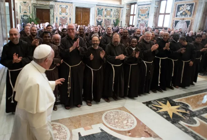 L'udienza del Papa con i Cappuccini  |  | Vatican Media/ Aci Group