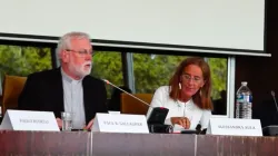 L'arcivescovo Paul Richard Gallagher durante la relazione "Le sfide dell'universalità" tenuta il 10 settembre a Strasburgo per celebrare i 70 anni della Dichiarazione dei Diritti Universali dell'Uomo / ECLJ