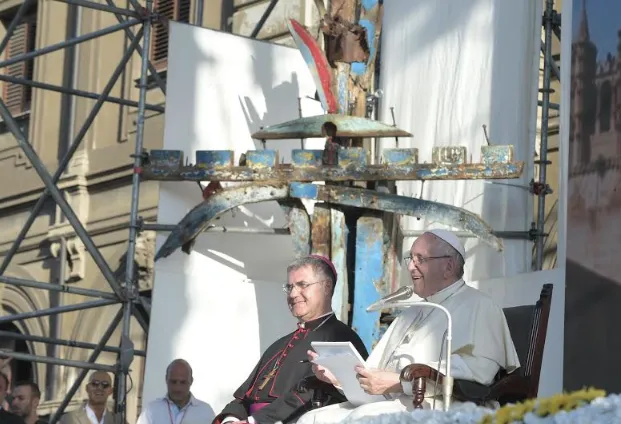 Papa Francesco a Piazza Politeama  |  | Vatican Media/ Aci Group