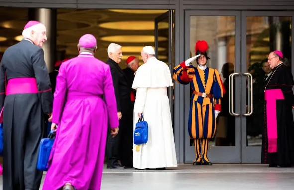 Il Papa rientra al Sinodo per i lavori pomeridiani |  | Daniel Ibañez/ Aci Group