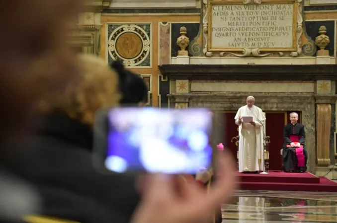 Papa Francesco Udienza ai giornalisti di Telepace |  | Vatican Media / ACI Group