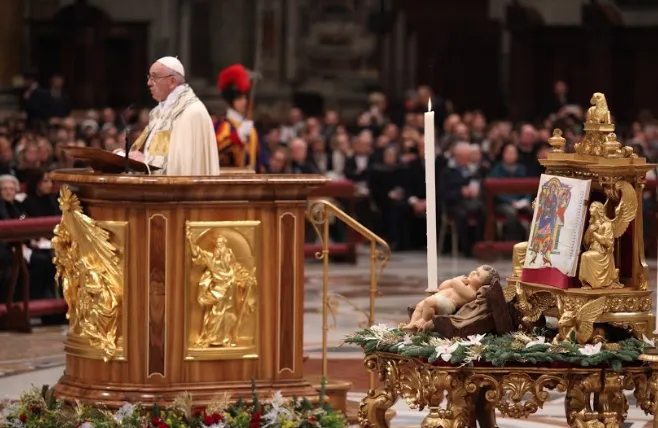 Papa Francesco celebra i vespri della Solennità della Madre di Dio  |  | Daniel Ibanez/ Aci Group