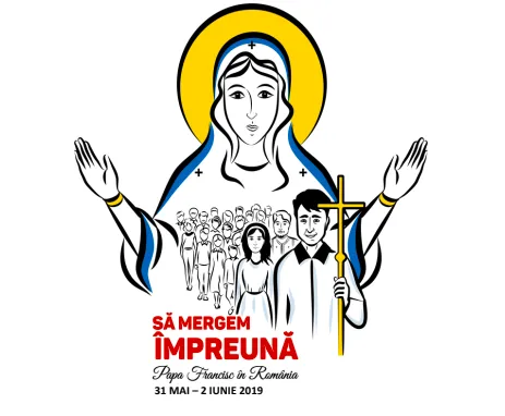 Il logo del viaggio di Papa Francesco in Romania. Sarà nel Paese dal 31 maggio al 2 giugno | Sala Stampa Santa Sede