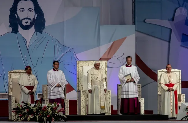 Il Papa alla veglia con i giovani della GMG a Panama |  | Daniel Ibanez/ Aci Group