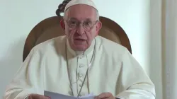 Papa Francesco durante un videomessaggio / Vatican Media