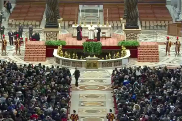 Papa Francesco con i fedeli dell'arcidiocesi di Benevento, Basilica Vaticana, 20 febbraio 2019 / Vatican Media / YouTube