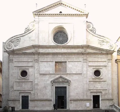La facciata della chiesa di sant' Agostino in Campo Marzio | La facciata della chiesa di sant' Agostino in Campo Marzio
 | Wikipedia
